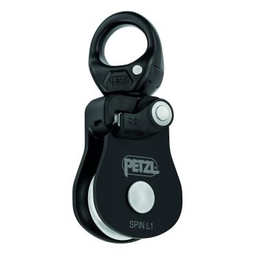 Imagem de Spin L1 - Polia Simples Com Destorcedor, Cor Preta - Petzl