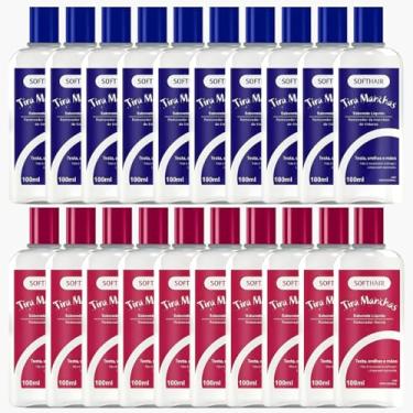 Imagem de Kit 20 Sabonete Liquido Tira Manchas + Removedor Henna Suaveness Tintura Soft Hair 100ml