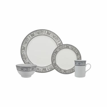 Imagem de Serviço de 24 Peças com Bowl e Caneca em Porcelana, Decoração Kate, Porcelana Schmidt