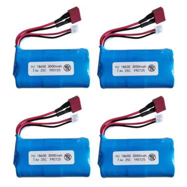 Imagem de Bateria 7.4v 3000mah Carrinho Wltoys 12428 18650 12423 10428 A959B A96