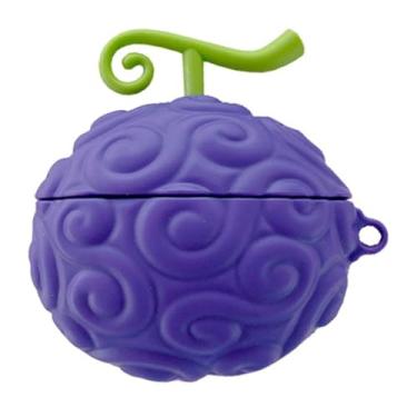 Imagem de Capa de fone de ouvido para AirPods 1/2, linda capa protetora de silicone anime estilo fruta diabo compatível com AirPods 1/2 para meninos e meninas.