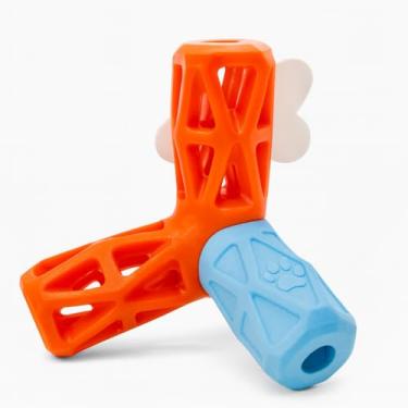 Imagem de Brinquedo Mordedor Interativo para Pets, Cães, Gatos - Estimula, Distrai e Ajuda na Higiene | Antiestresse c/Espaço para Pastas ou Petiscos (Grande)