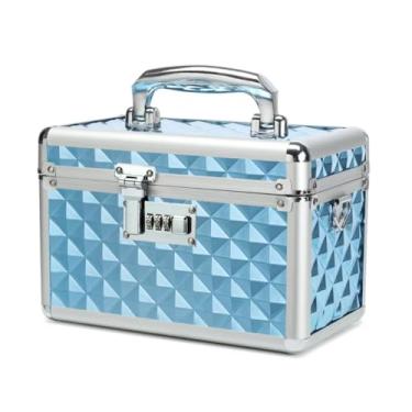 Imagem de Caixa de armazenamento com combinação, caixa de armazenamento de medicamentos trancável, caixa de primeiros socorros vazia, caixa de trava de segurança, organizador de medicamentos, caixa de bloqueio