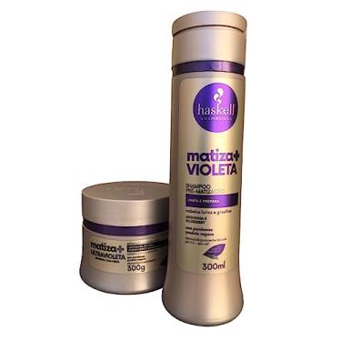Imagem de Kit Haskell Matiza+ Shampooo Máscara Ultravioleta 300ml 2 Itens Completo