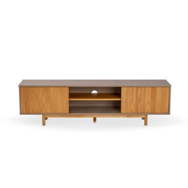 Imagem de Rack para Tv 65 Polegadas Rischio 180cm de Lavie Cinza/Mel