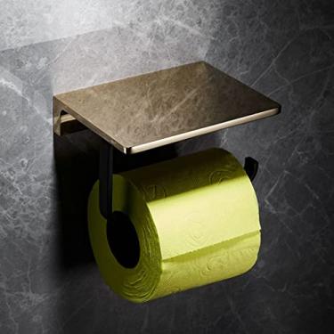 Imagem de Kit de acessórios de banho, conjunto de ferragens de banheiro, toalheiro de luxo de luz sólida, todos os acessórios de banheiro de cobre preto dourado montagem na parede (cor: suporte de tecido)