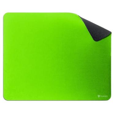 Imagem de Mouse Pad TopGet ProControl | Gamer & Home Office | Precisão, Deslize Suave | Base Borracha Antiderrapante, Poliéster Durável | 22x18 cm (Verde Claro)