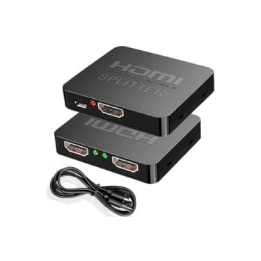 Imagem de Splitter HDMI 4K Divisor E Duplicador 1x2 Hdcp 1080p Full Hd 3d, Adaptador Hdmi compatível com Xbox, Ps3, PS4, TV BOX, decodificadores de canais, SKY, OITV, CLARO TV, Quebra HDCP, 2 Telas Duplicadas