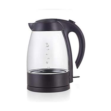 Imagem de Chaleira elétrica de vidro de 1,7 L 2200 W para uso doméstico, aquecimento rápido, panela de ebulição elétrica, desligamento automático para evitar queimaduras a seco