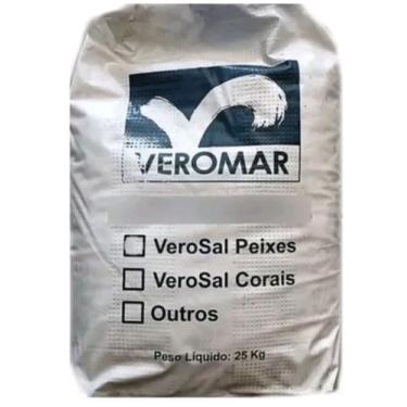 Imagem de Sal Veromar Coral 25kg Saco Para Aquários Marinhos Peixes e Corais