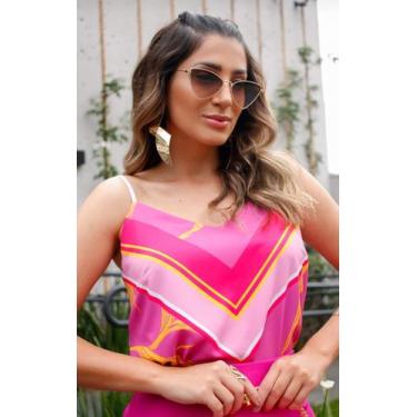 Imagem de Blusa alcinha estampada p m g - Ana modas