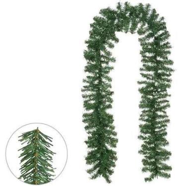 Imagem de Festão Natal Aramado com 120 Pontas Verdes - 1,8m x 25cm (Florarte) - 