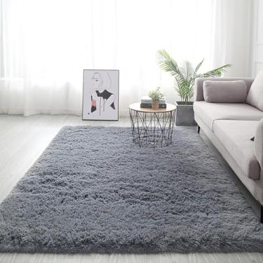 Imagem de Tapete Felpudo 2x3 metros - Conforto e Aconchego para sua Sala (Cinza)