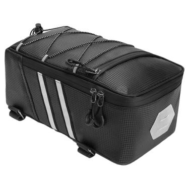 Imagem de UGPLM Bolsa para bagageiro traseiro de bicicleta, bolsa para porta-malas de bicicleta, resistente à água, organizador para banco traseiro, armazenamento de