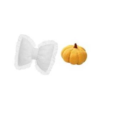 Imagem de Fenteer Almofada de Pelúcia Moderna com Laço de Abóbora para Sofá-cama Confortável, Cadeira de Estudo, Sala de Escritório, Casa de Fazenda, Quarto Interno, de