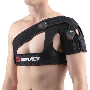 Imagem de EVS Suporte de ombro masculino SPORTS SB03 | Compressão superior e suporte respirável ajustável para manguito rotador e lesões no ombro passado | Médio