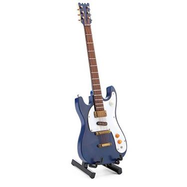Imagem de Zerodis Coleção de Artesanato de Guitarra Em Miniatura Modelo de Ornamentos Colecionáveis ​​com Suporte Design Vívido para Decoração de Casa e Amantes da Música Mini Guitarra Em Miniatura