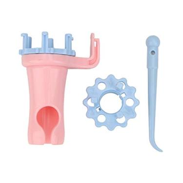 Imagem de Carretel de tricô, conjunto de carretel de tricô, cabeça dupla, máquina de corda de tricô, faça você mesmo, artesanato de lã, ferramentas de agulha de tricô, carretel manual de tricô