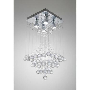Imagem de Lustre Para Sala, Quarto, Cozinha, Cristal K9 Base 30x30
