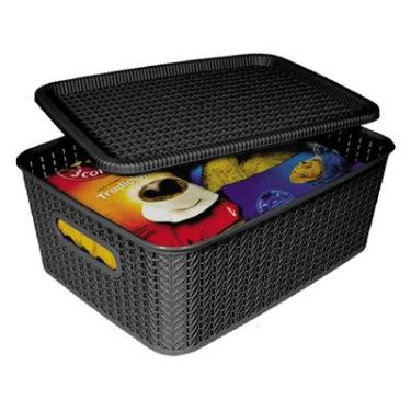 Imagem de CAIXA ORGANIZADORA OR24 RATAN 12,5L PRETO SÃO BERNARDO