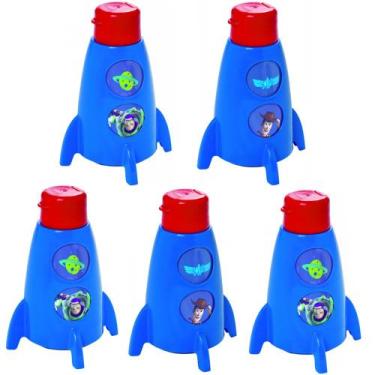 Imagem de Kit 5 Garrafas Foguete Toy Story para Festa Infantil Decoração - Plasú