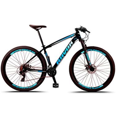 Imagem de Bicicleta Bike Aro 29 Alumínio 24 Velocidades Shimano Suspensão Freio A Disco azul 19"