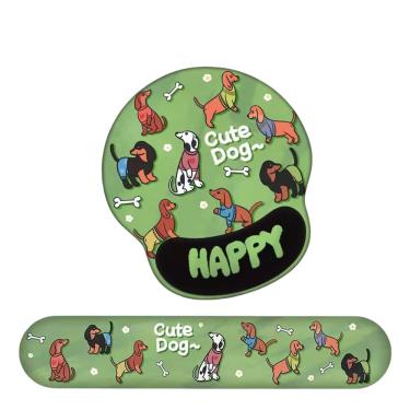 Imagem de Conjunto de descanso de pulso para mouse e teclado com design ergonômico