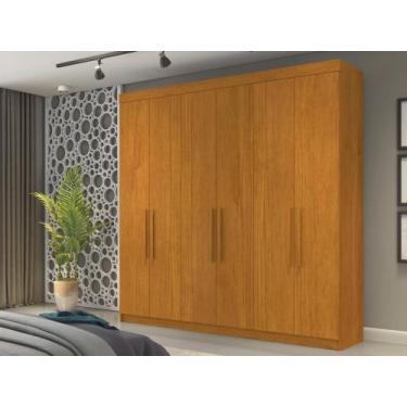 Imagem de Guarda Roupa França 6 portas e 4 Gavetas Conquista Cinamomo