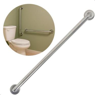 Imagem de Barra de Apoio 80cm Alça Suporte de Acessibilidade Banheiro Inox PCD I
