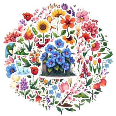 Imagem de 70 peças de adesivos de artigos de papelaria de jardim com flores e natureza, brinquedo realista, adesivo de PVC para laptop, motocicleta, bagagem, telefone, guitarra, faça você mesmo, bicicleta