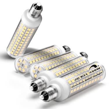 Imagem de Lâmpadas LED ALIDE E11 10W 1000LM 6000K reguláveis 120V, pacote com 5