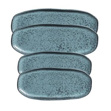 Imagem de Conjunto Com 04 Travessas Oval Rasa Orgânico Night Sky Porto Brasil