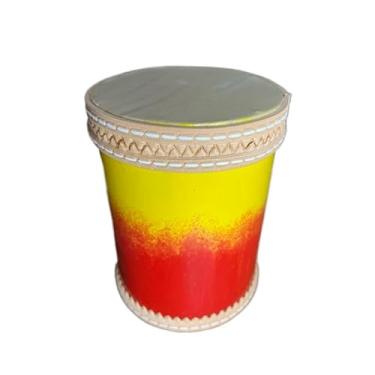 Imagem de Tambor, Tambor Bacurinha, Instrumento de Percussão, Tamanho 13-16cm(Fogo)
