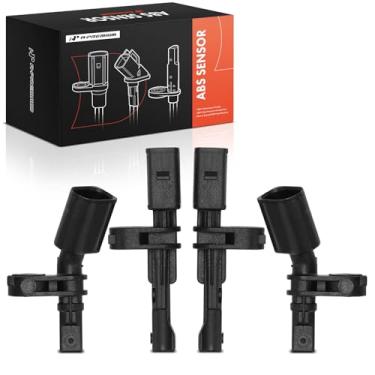 Imagem de A-Premium Sensor de velocidade da roda ABS dianteiro e traseiro 4 peças compatível com modelos Volkswagen e Audi - Golf 2015-2017, GTI 2015-2018, e-Golf 2015-2017, Golf SportWagen 2015-2017, A3 2015