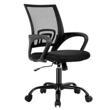 Imagem de Cadeira de escritório Ergonômico Cheap Secretária Cadeira de Malha Cadeira Lombar Lumbar Suporte Executivo Ajustável Banquinho Rolando Cadeira Giratória Para Dor nas costas, Preto
