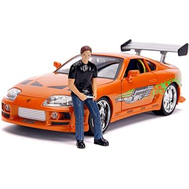 Imagem de Brian e Toyota Supra - Velozes e Furiosos - c/ Luzes - Hollywood Rides - 1/18 - Jada