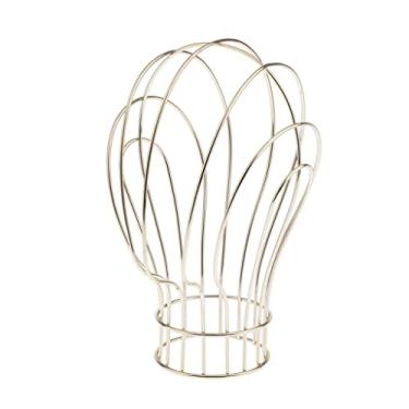 Imagem de barenx Cabeça de manequim tamanho real para perucas, chapéus, óculos de sol, exibição de joias - dourado