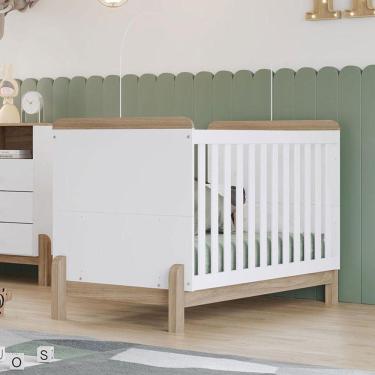 Imagem de Berço Mini Cama Ternura Ambiente Branco Jequitibá Hp - Henn