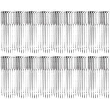Imagem de Agulha para máquina de costura Aço de alta dureza 100 unidades Conjunto de agulhas de costura doméstica para a maioria dos tecidos Tipo 11 12 14 16 18 Suprimentos opcionais de (18#)