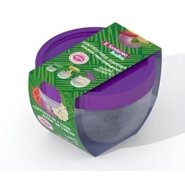 Imagem de Conjunto de Potes Herméticos para Temperos, 3 Peças, Tampa Rosca, Polipropileno, BPA Free, Capacidades 400ml/165ml/70ml, Ideal para Alho, Cebola e Tomate