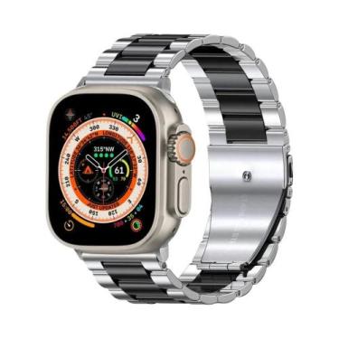 Imagem de Pulseira De Aço Inoxidável Para Apple Watch De 49mm 45mm 44mm 41mm 40m