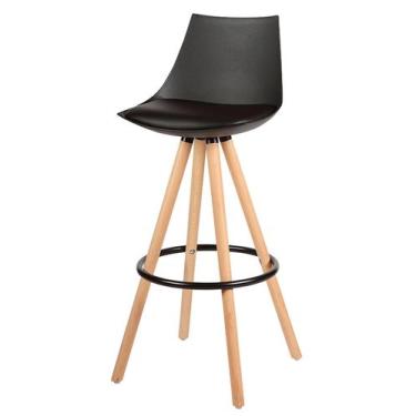 Imagem de Banqueta Eames Magis Cor Preta Base Aço 100cm - 37961 - Sun House