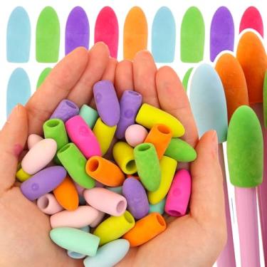 Imagem de 20 peças de borrachas multifuncionais para lápis, borrachas e materiais de correção de pintura, artigos de papelaria, caneta apagadora (cilíndrico)