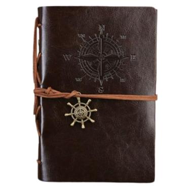 Imagem de Vintage Sketchbook | Pirate Journal Notebook Personal Diary,Retro Diary Planner Book, School Supplies Stationery for Work School Writing Planning