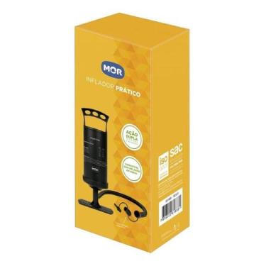Imagem de Bomba Inflador Prático Para Infláveis Manuseio Com Pé - Mor, Preto