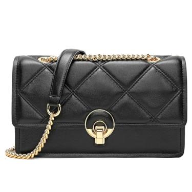 Imagem de compuda Bolsa De Ombro Feminina Couro Com Zíper E Tiracolo Preta