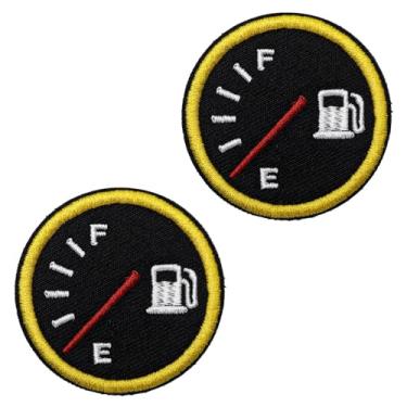 Imagem de 2 peças de relógio remendo engraçado patch de gancho e laço remendos táticos bordados emblema tempo aplique acessórios de roupas remendos para colete, boné, jaqueta, chapéus, mochilas, roupas, jeans