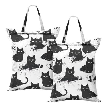 Imagem de SEHANY 2 peças de sacos grandes de lavanderia com alça, à prova d'água, bolsa de roupa para viagem e natação