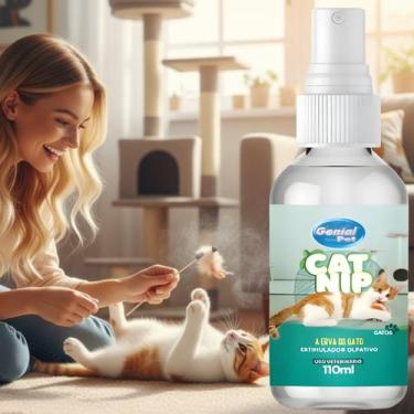Imagem de Catnip Erva Gato Atrativo Natural Relaxante 120ml Original - GENIAL PE