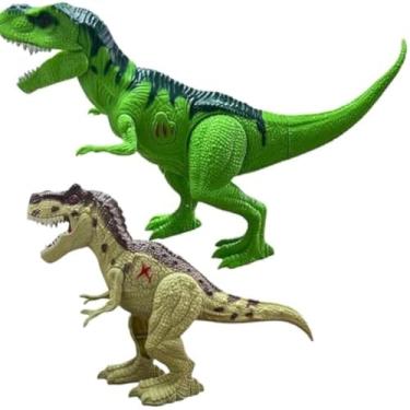 Imagem de Dinossauros realistas, brinquedos infantis para acao e diversao, pre-historicos, grandes
